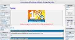 Desktop Screenshot of liszterzekeny.hu